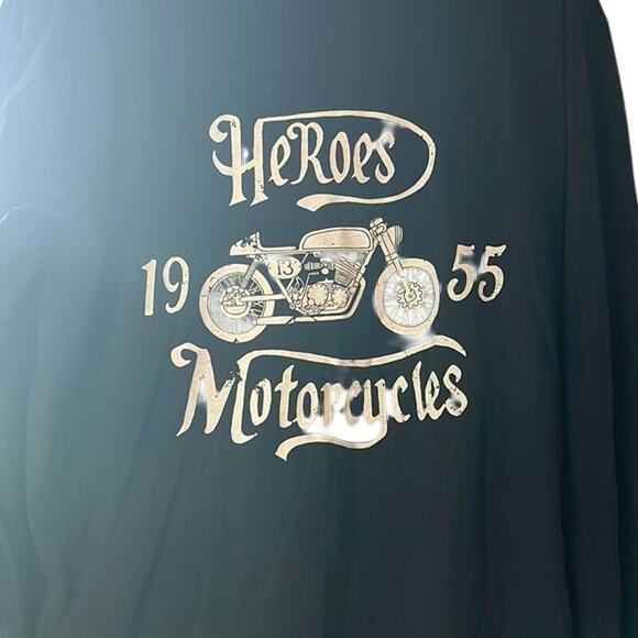 Heroes Motors INC Men's Black & White Graphic Tee Shirt, Size Medium, NWT! - Picture 4 of 4